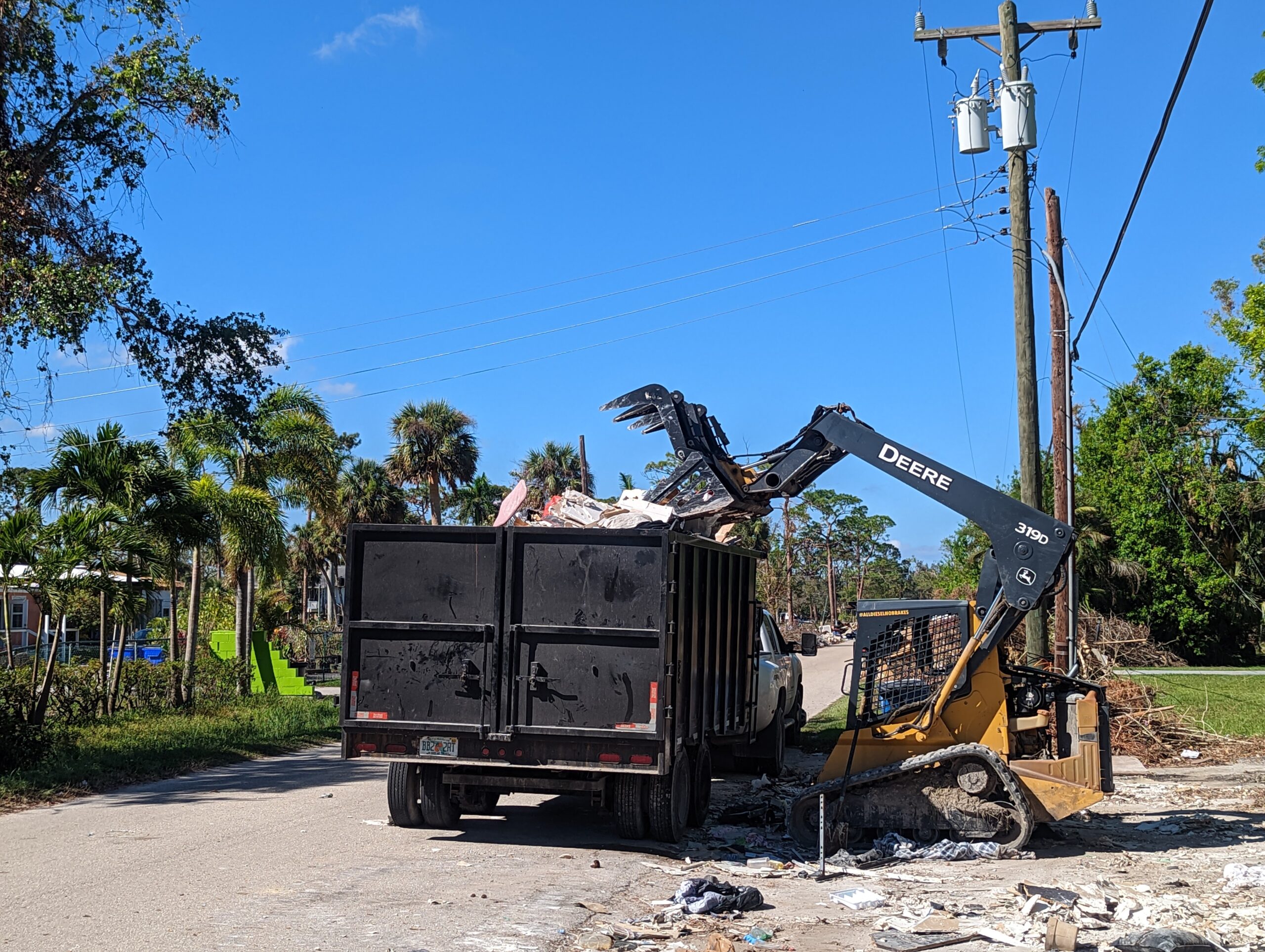Import Export Clearing Debris
